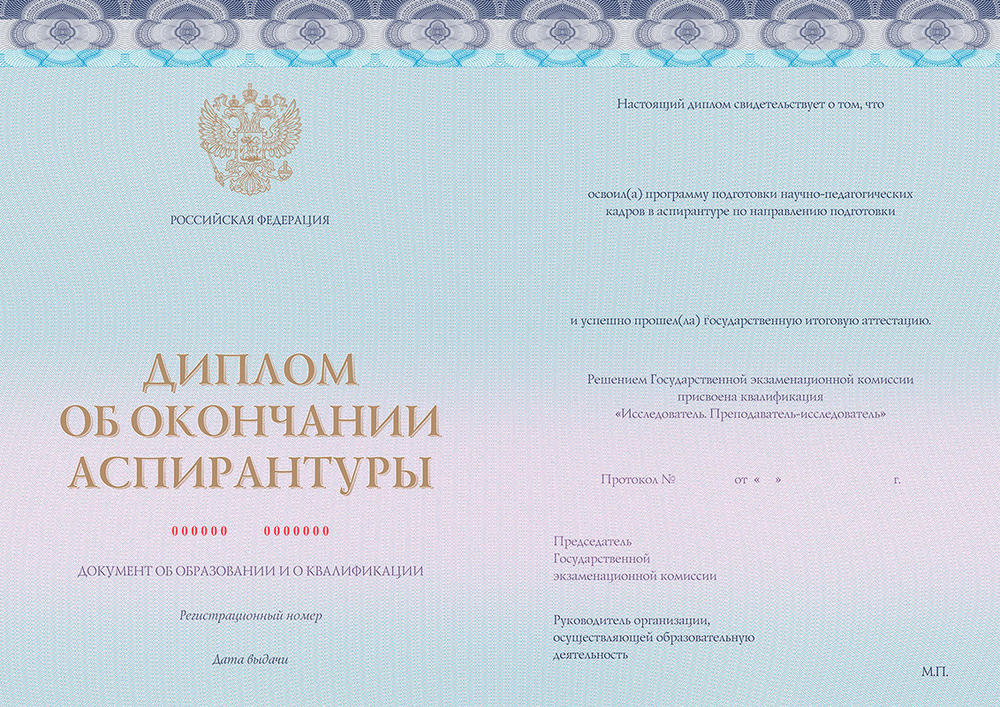 Диплом аспирантуры